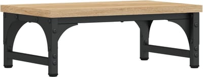 vidaXL - Monitorstandaard - 37x23x14 - cm - bewerkt - hout - sonoma - eikenkleurig