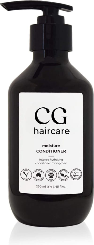 CG Haircare Moisture Conditioner - 99,5% Natuurlijk – Voor Droog & Beschadigd Haar – Met Quinoa Proteïne, Avocado & Ginseng – Hydrateert & Vermindert Pluis – Zonder Siliconen & Sulfaten – Vegan – 250 ml