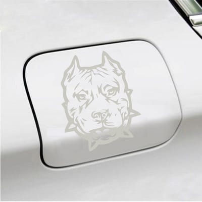 Bumpersticker - Hond - 12,3 X 10 - Zilver
