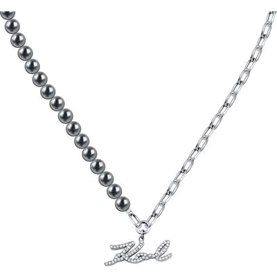Karl Lagerfeld - KLAYR02 - Ketting - Dames - PEARL - 40+5 cm