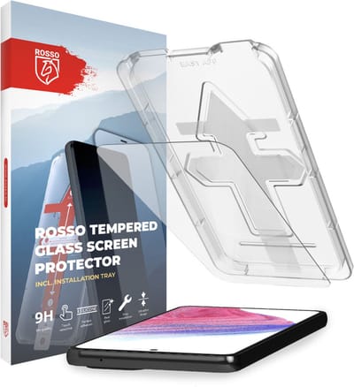 Rosso Screenprotector Geschikt voor Samsung Galaxy A53 | Gehard Glas | Fingerprint & Case Friendly | Met Installatietray | Eenvoudige montage
