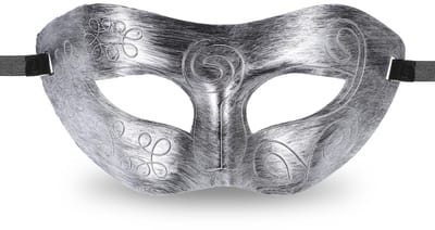 Dailygoods- Venetiaans Masker Elegant - Maskerbalmasker - Kostuum - Retro Patroon - Lichtgewicht - Herbruikbaar - 19 x 9 cm