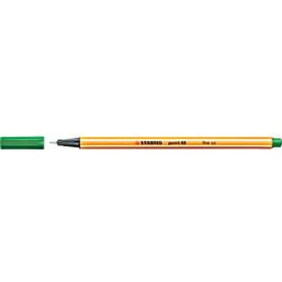 STABILO point 88 - Premium Fineliner - Fine 0,4 mm – Groen– Doos 10 stuks