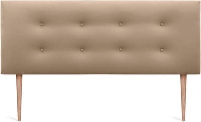 Hoofdbord Met Poten - Bed Hoofdbord Gestoffeerd - Slaapkamer Aankleden - Vlekbestendige Stof - 135x105cm - Groen
