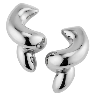 Silver Snake Earrings