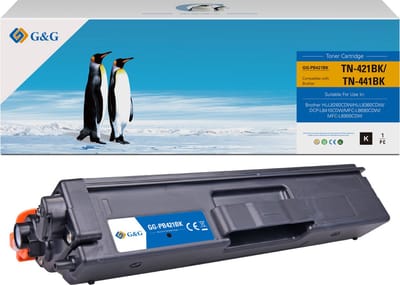 G&G TN421 Toner Compatibel met Brother TN-421 Tonercartridge zwart 1 stuk(s) Huismerk
