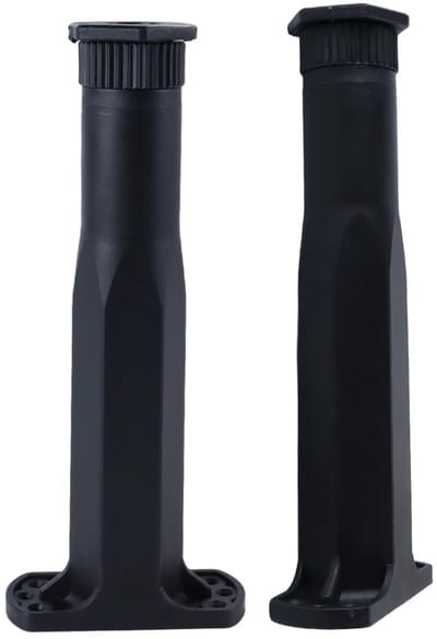 4 stuks verstelbare kunststof steunpoten voor bedframes, banken, meubels en tafels (200 mm - 380 mm)