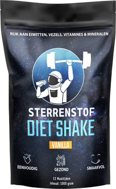 Sterrenstof Diet Shake - Maaltijdshake - Vanille - Afvallen - 15 maaltijden
