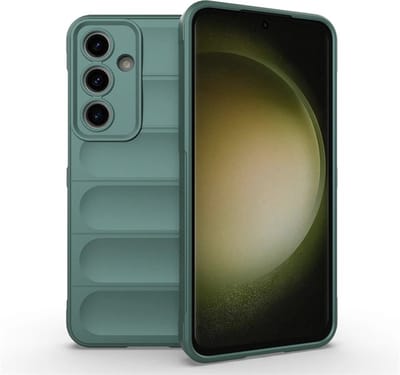 MobyDefend Hoesje - Geschikt voor Samsung Galaxy S24 FE - TPU Gripcase - Groen