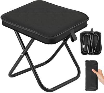 Dailygoods- Campingkruk opvouwbaar - Draagbaar - Lichtgewicht - Stabiel - Tot 120 kg - Waterdicht oppervlak - Vouwkruk