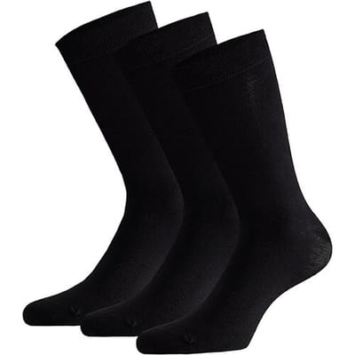 Apollo Sokken Basic Bamboo Zwart 3-pack-35/38