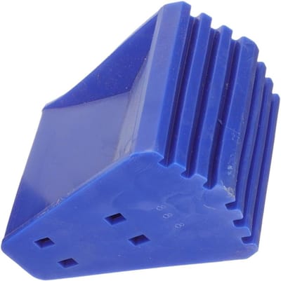 Ladder Voetbeschermers - Ladderhoezen Rubber - Vloer Beschermen - Antislip Stabiliteit - 9.3x6.4x6.3cm - Blauw