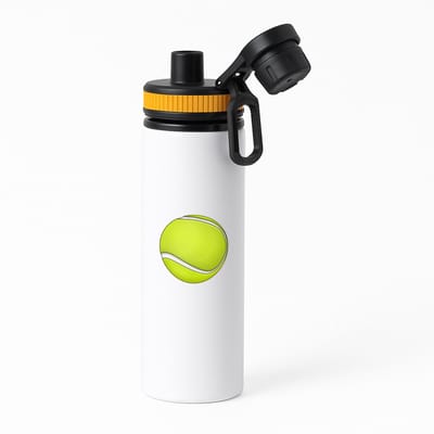 Hacebo® - Tennisbal waterfles met draaidop oranje - Tennis - Tennissers - Sport - balsport - raket - water fles - 850ML