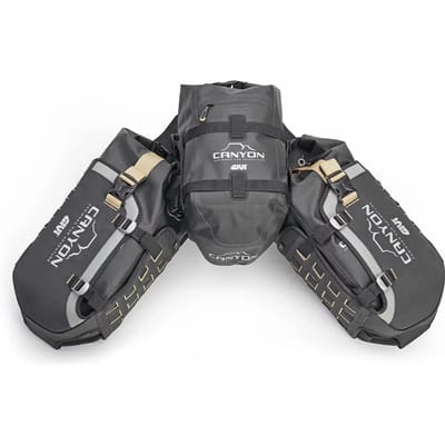 Motorbagageset 2 zadeltas + achtertas Givi