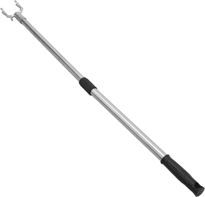 Kledingstok Telescopisch - Kledinghangerstok Uitschuifbaar - Kasten Organiseren - Roestvrij Staal - 56-91 cm Bereik - Zwart