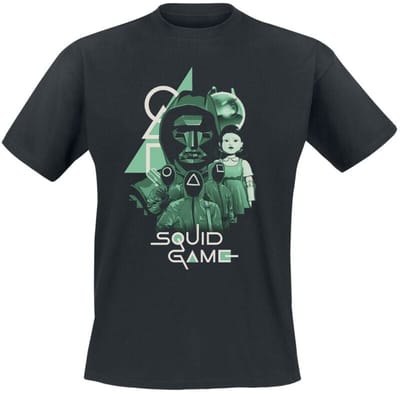 Squid Game Front Man And Group Overlay Heren T-shirt - zwart - XXL