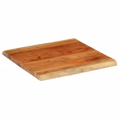 vidaXL Tafelblad vierkant natuurlijke rand 80x80x3,8 cm acaciahout
