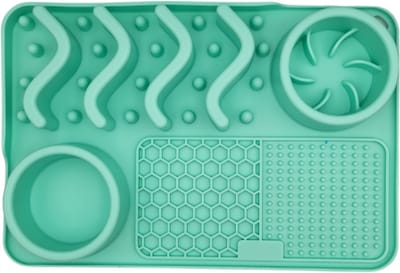 Eet-, speel- en likmat By Ollies - Aqua - Huisdieren - BPA vrij