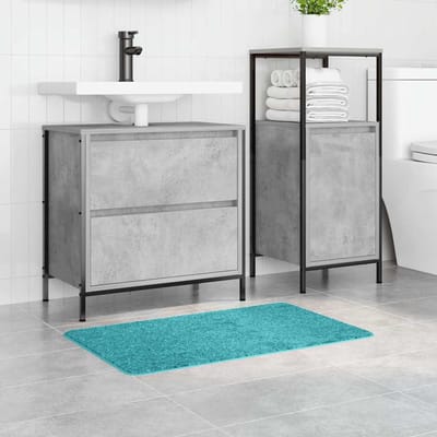 vidaXL - Antislip - Badmat - Turquoise - 50 - x - 80 - cm - PP