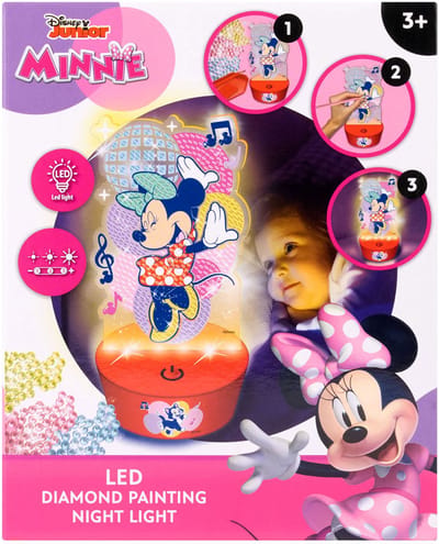 Minnie Mouse Diamond Painting Nachtlamp.