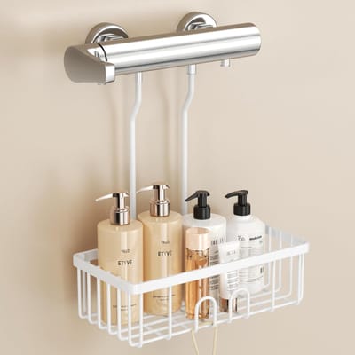 Famanu – Badkameraccessoires Set 4 Stuks - Organizer met Tandborstelhouder, Zeepdispenser, Make-up Tray en Zeepbakje