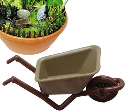 Miniatuur Huis Kar - Draaiorgel Speelgoed - Decoratie Tuin - Duurzaam ABS Materiaal - 9 x 4 x 4 cm