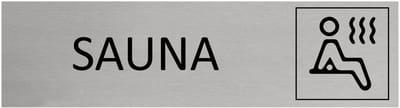 CombiCraft Aluminium deurbordje Sauna 165x45mm - per stuk