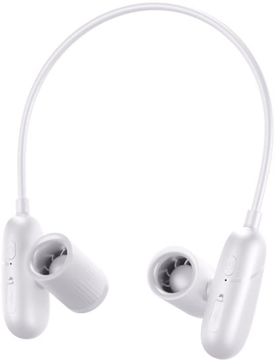 Draagbare nekventilator - Geluidsarme, ultrastille persoonlijke ventilator - 3 instelbare windsnelheden - USB-opladen - Draagbare verkoelende nekventilator - Sterkere luchtstroom - Wit