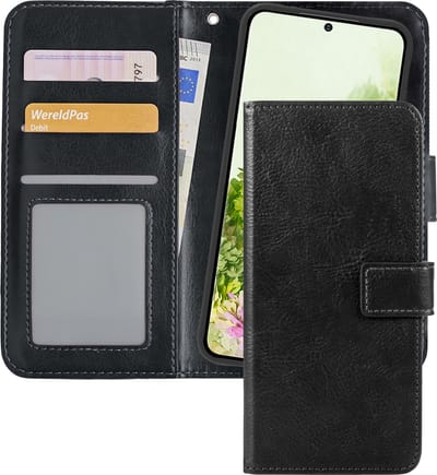Hoesje - 2 in 1 - Geschikt voor Samsung Galaxy S20 - Met Uitneembare Hard Cover - Bookcase - Wallet Case - Met Pasjeshouder - Book Case - Uitneembaar - Pashouder - Kunstleer - Telefoonhoesjes - Zwart