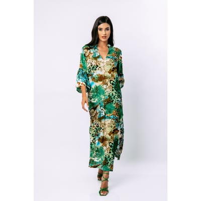 Animal Print kaftan stijl maxi jurk