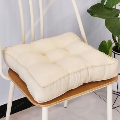 Comfortabel Zitkussen 45x45 cm voor Binnen en Buiten - Dik Gevoerd Stoelkussen