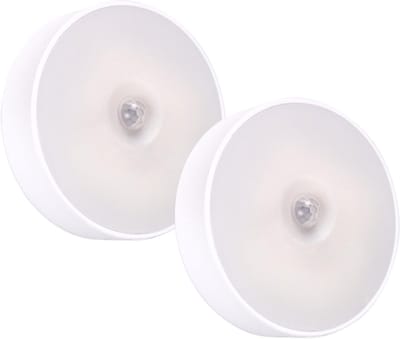 2-Pack LED Nachtlampjes met Bewegingssensor - Koud Wit Licht voor Gang, Trap en Kinderkamer