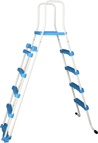 Interline Zwembadtrap A-frame 132 Cm Wit/blauw
