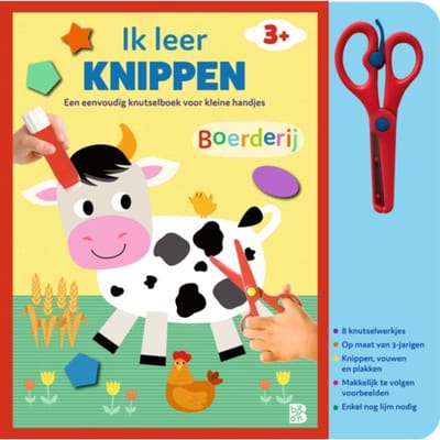 Ik leer knippen: Boerderij Educatieve boeken (spelletjes en raadsels)