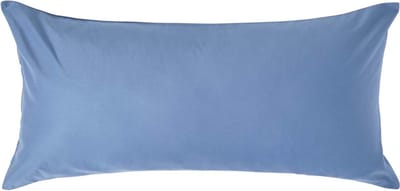 Homescapes Luxe Satijn Kussensloop 40x80 cm – Staalblauw – 100% Egyptisch Katoen – Draaddichtheid 1000