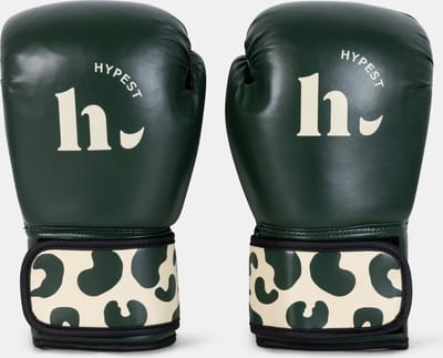 Hypest bokshandschoenen voor vrouwen maat 10 OZ - groen/beige