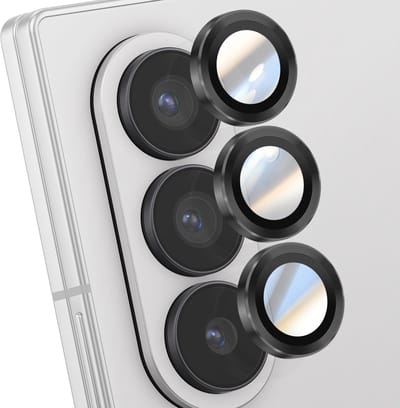 ENKAY, Lens Protector geschikt voor Galaxy Z Fold 7 - Triple Lens, Zwart