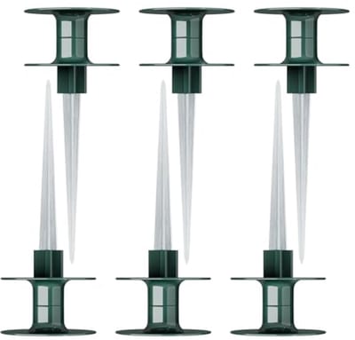 Set van 2 slangbeschermers voor tuinslangen - Tuinslanggeleider met verzinkte metalen spike en zware draaisluiting