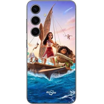 Coque - Disney - Vaiana 2 equipage - Silicone - Souple - Samsung Galaxy S24 FE zwart