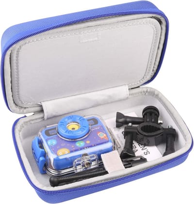 Kindercameratas en accessoires - Harde reishoes voor digitale camera's en action cameras (blauw)