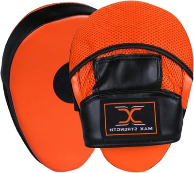 Bokspads en handschoenen - Trainingsset vechtsport - Vechtsport training - Schokabsorberend schuim - Volwassen maat - Zwart