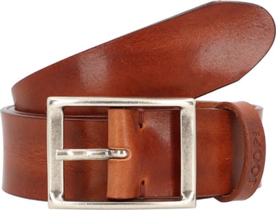 JOOP! Leren Riem Classic Jeans Belt 4,0 CM W90 Cognac Bruine