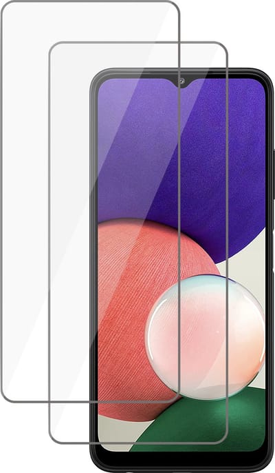Screenprotector geschikt voor Samsung Galaxy A22 5G / A42 - Tempered Glass Screen Protector - 2 Stuks