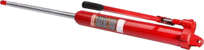 Hydraulische Cilinder - Werkplaatscilinder Hefcilinder - Motorkraan Hefwerk - 8 Ton Capaciteit - 495mm Hub 670mm Ingetrokken - Rood