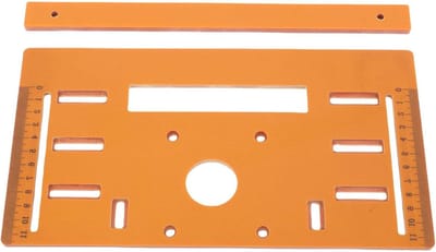 Snijmachine Basisplaat - Zaagtafel Accessoire - Houtbewerking Precisie - Veelzijdige Compatibiliteit - 28x15 Cm - Zwart