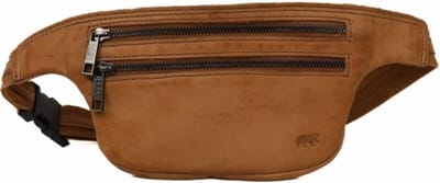 Bear Design Lana Leren Heuptas - Bumbag - Festivaltasje - Taupe