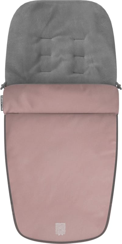 Greentom Voetenzak - Geschikt voor Carrycot & Reversible, Warm & Duurzaam (Gerecycled) - Licht Roze