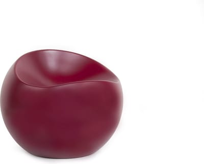 XLBoom Ball Chair Burgundy Matt - Design ronde stoel van gerecycled ABS - Verkrijgbaar in diverse kleuren - Speelse binnen- en buitenstoel door Finn Stone