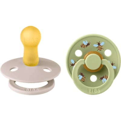 BIBS Studio Colour 2 PACK Bumblebee Latex Size 2 Mushroom Mix 2 st