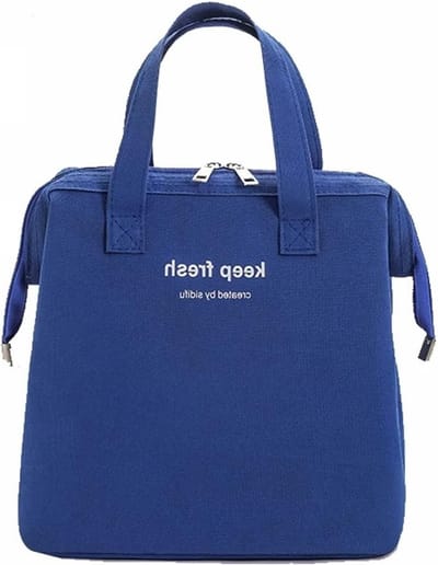Duurzame Geïsoleerde Lunchtas van Oxford Stof, Waterdichte en Herbruikbare Lunchbox voor Werk, Camping en Dagelijks Gebruik (Jewel Blue)